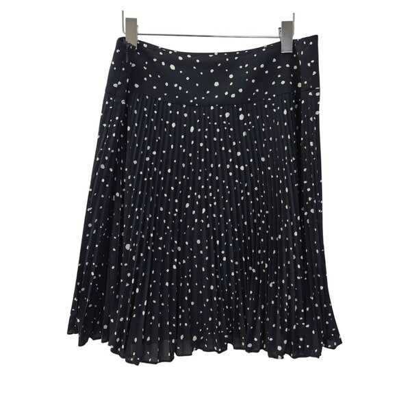 Ann Taylor Polka Dot Pleated Mini Skirt Size 12 - Picture 2 of 6